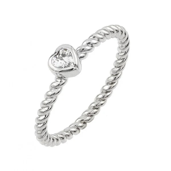 Rope CZ Ring