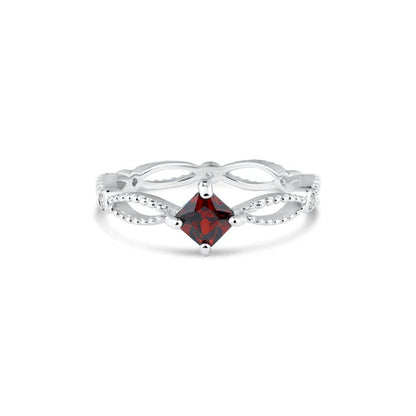 Marquise Red CZ Ring