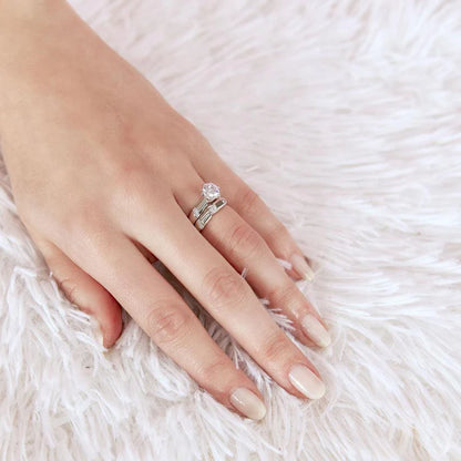 Double Stackable Rings with CZ