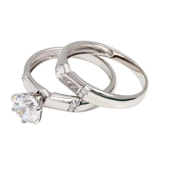 Double Stackable Rings with CZ