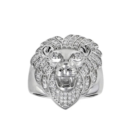 Lion CZ Ring