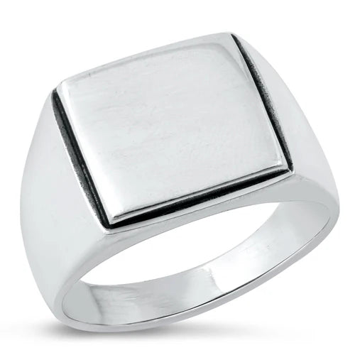 Bevel Square Signet Ring