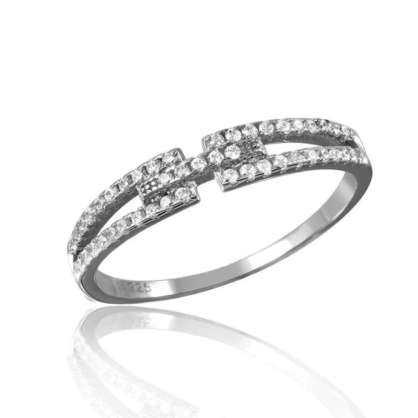 Open Shank CZ Ring