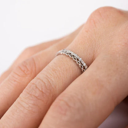 Micro Eternity CZ Ring