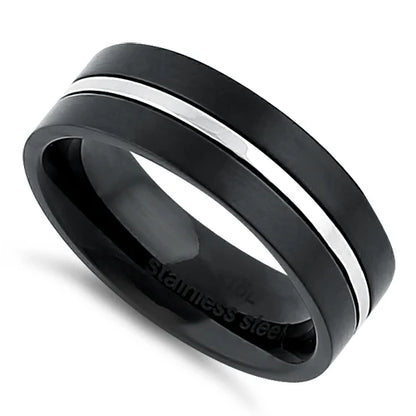 Striped Band Ring