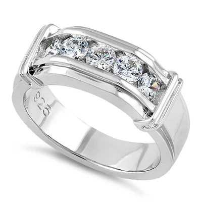 Men's Engagement CZ Ring