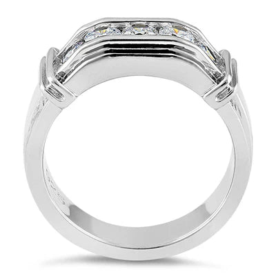 Men's Engagement CZ Ring